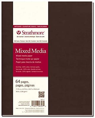 ARTEZA Mixed Media Sketchbook, 11 x 14 Inches, Pack of 2, 110lb/180gsm  Mixed Media Paper, 120 Sheets, Spiral-Bound Multi Media Pads, Art Supplies  for