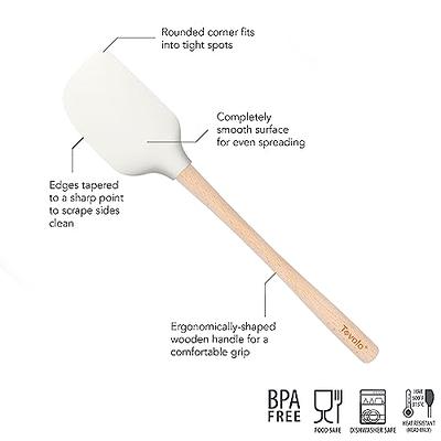 Tovolo White Flex-Core Wood Handled Silicone Spatula, Non-Stick,  Heat-Resistant, BPA-Free, Dishwasher-Safe With Removable Angled Head -  Yahoo Shopping