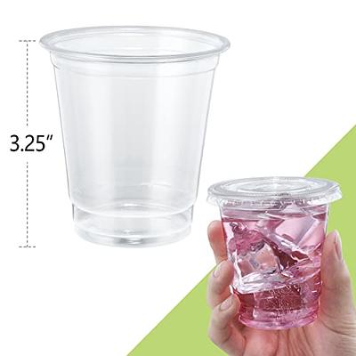 [150 PACK] 12 oz Cups | Iced Coffee Go Cups and Sip Through Lids | Cold  Smoothie | Plastic Cups with Sip Through Lids | Clear Plastic Disposable  Pet