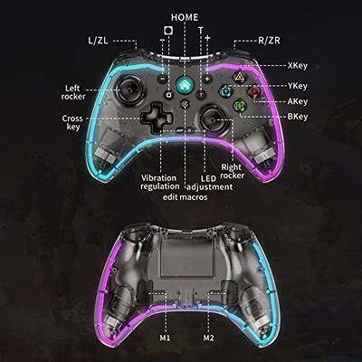 arVin Mobile Game Controller for  iPhone/iPad/iOS/Android/Tablet/PC/PS5/PS4/PS3/Switch Transparent Bluetooth  Gaming Gamepad Joystick with Phone Holder/Back Button/Turbo/RGB  Light/Vibration/6-axis Gyro - Yahoo Shopping