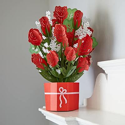 Pop-Up Bouquet Card: Red Roses