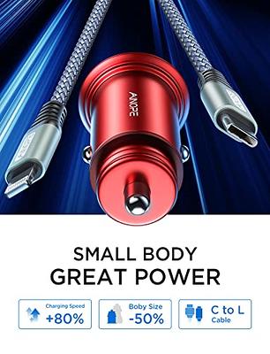 Fast Charging, AINOPE 48W Fast car charger iPhone, Mini&Metal USB