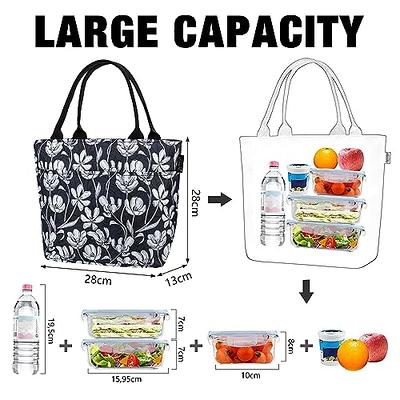 Aosbos Lunch Bag Women Insulated Thermal Lunch Box Cooler Tote Bag