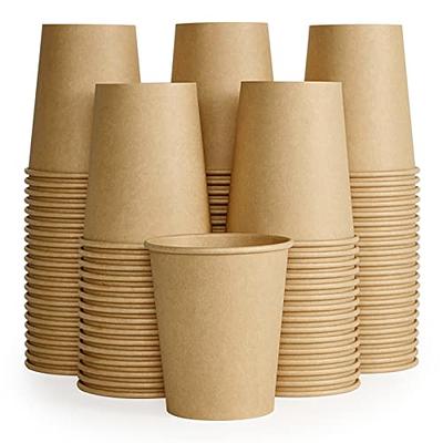 Tioncy 600 Pack Disposable Tea Cups with Handle, 6 oz Paper Tea