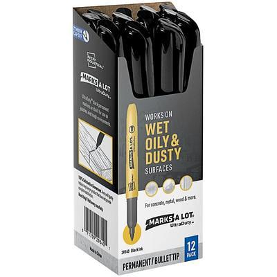 Avery Marks A Lot Black Permanent Markers (98206) (Chisel Tip, Desk-Style,  36/Box)