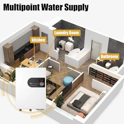 Airthereal Electric Tankless Water Heater 18kW, 240Volts - Endless On-Demand Hot Water - Self Modulates to Save Energy Use - Small Enough to Install