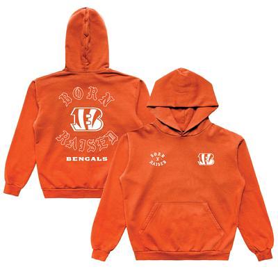 Cleveland Browns New Era Throwback Colorblocked Pullover Hoodie - Orange