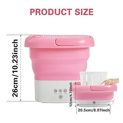 Portable Washing Machine, Mini Foldable Washer with Removable Drain Basket,  Ultrasound Small Spin Dryer, Travel Mini Washer for Socks Underwear Towels  - Yahoo Shopping