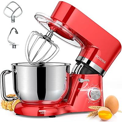 Ovente Electric 6-Speed Kitchen Stand Mixer with 3.7-qt Stainless Steel Mixing Bowl