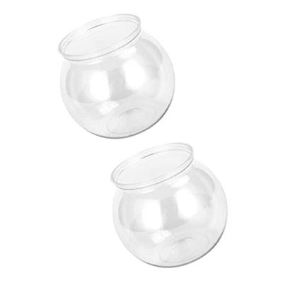 Visions 20 oz. Heavy Weight Clear Plastic Stemless Fish Bowl Glass - 24/Case