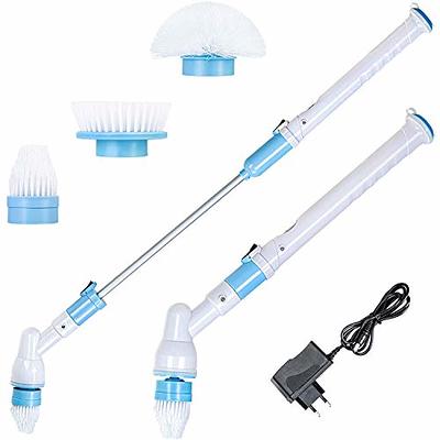 Electric Spin Scrubber, 360 Cordless Tub and Tile Scrubber, Multi-Purpose  Power Surface Cleaner with 3 Replaceable Cleaning Scrubber Brush Heads, 1