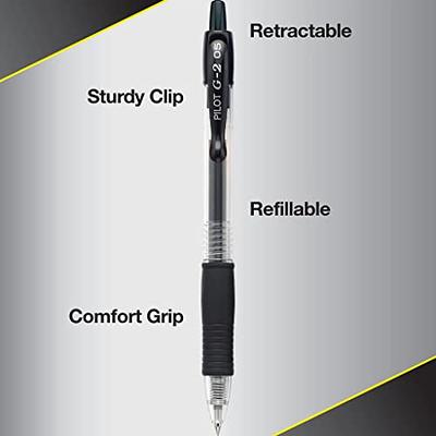  Pilot, G2 Premium Gel Roller Pens, Extra Fine Point 0.5 mm,  Pack of 4, Black : Office Products