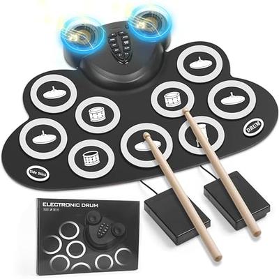 Pyle Electronic Drum Set- Portable Powerful Drum Kit for beginners, Quick  Setup