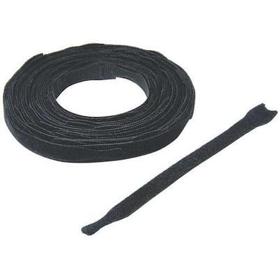 VELCRO BRAND 170091 3/4 W x 8 L Hook-and-Loop Black Reclosable