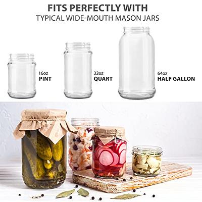  32oz Wide Mouth Mason Jar with Handle, Lids, and