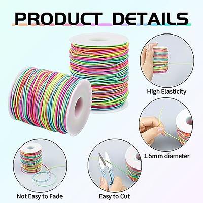 FIVEIZERO Colorful Elastic Bracelet String,1mm,1.2mm,1.5mm Elastic Beading  Cord Rainbow Stretchy String with Beading Needle for Bracelets, Necklace,  Jewelry Making and Crafts - Yahoo Shopping