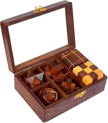 wooden puzzle set ---- wooden puzzle set for adult as gift.