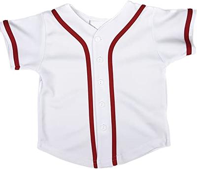 Ma Croix Kids Baseball Jersey Button Down Short Sleeve Unisex Youth  Athletic Sportswear Uniform 