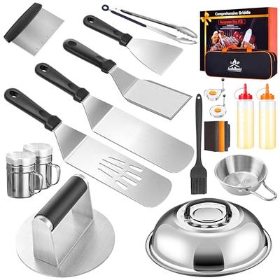 AEEKEL Blackstone Griddle Accessories Kit, 24pcs Flat Top Grill Accessories  Kit for Camp Chef, Professional BBQ Grilling Accessories Set with Grill