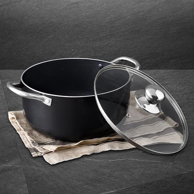 Better Chef 4 Qt. Aluminum Non Stick Dutch Oven Black - Office Depot