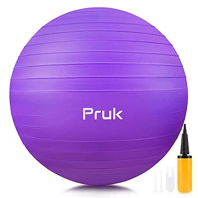 Athletic Works 55cm Yoga Ball, Anti-Burst, Exercises Poses Embossed 