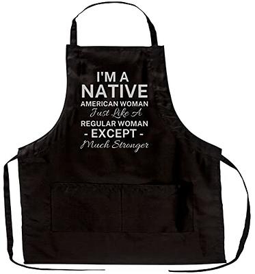 WingToday Native American Shirts- Native American Woman Apron