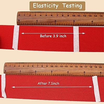 2 Pack 20 Yard 1.5 Inch Wide Sewing Elastic Band Knit Elastic Spool Braided  Elastic Heavy Stretch High Elasticity for Sewing Pants Waistband, Wigs