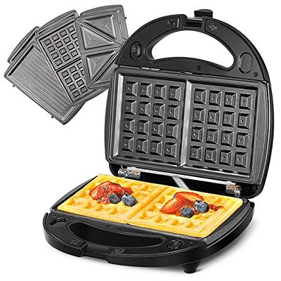 FOHERE 3-in-1 Sandwich Maker, Waffle Maker, Sandwich Grill, Portable  Electric Panini Press with Removable Non-Stick Plates, LED Indicator  Lights, Cool Touch Handle, Toaster, Grilled Cheese Machine - Yahoo Shopping
