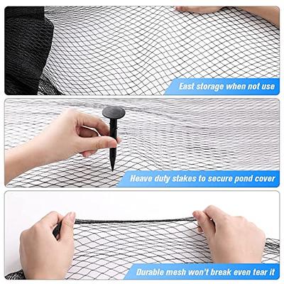 Pond Netting 15 x 20 Feet for Pond Leaves, Woven Fine Mesh Netting Cover  Protecting Koi Fish from Birds, Cats, Heavy Duty Pool Protective Netting  with 14 Stakes - Yahoo Shopping