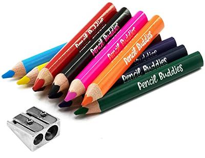 10Pencils and 1 Sharpener, Big Pencil,Fat Pencils,Jumbo Pencils for  Preschoolers