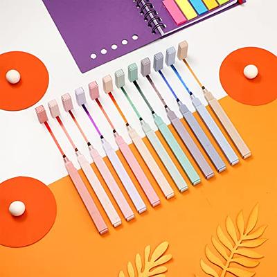 12 Pieces Aesthetic Bible Highlighters and Pens No Bleed with Chisel Tip  Pastel Markers Multicolor Kawaii Stationary for Office School Supplies