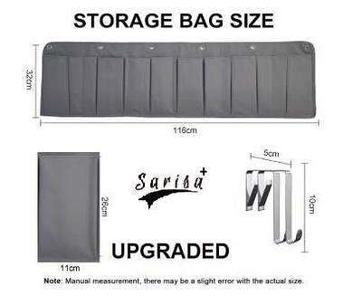 10 Pockets Shoe Organizer Storage Bag W/ Hooks For Bedside, RV