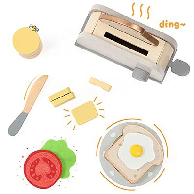 Frogprin Pop up Toaster Play Kitchen Playset, Wooden Toy Food 13 Pcs Play  Kitchen Accessories, Pretend Play Food Sets for Kids Kitchen, Interactive  Early Learning Toaster for Girls & Boys - Yahoo Shopping