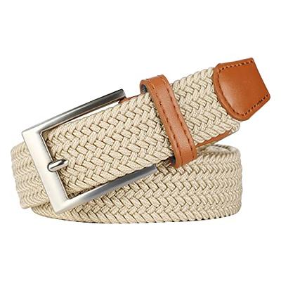 Lavemi Mens Belt, Leather Woven Braided Belts for Men Casual Jeans Dress  Golf,Gift Boxed