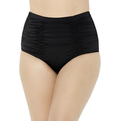 Plus Size Women's High-Waisted Swim Capri by Swim 365 in Black