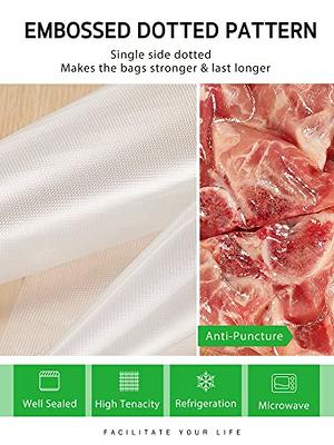 8 Pack Vacuum Sealer Bags 11 x 50' Rolls, Kitchen Food Meat Saver Storage  Bags, Embossed, BPA Free,Commercial Grade for vac storage,Meal Prep or Sous  Vide 