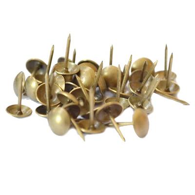 Upholstery Nails Tacks 11mm Head Dia Round Thumb Push Pins 300 Pcs - Copper  Tone - 11mm x 17mm, 300 Pieces - Yahoo Shopping