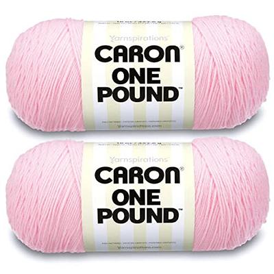 Caron One Pound Soft Pink Yarn - 2 Pack of 454g/16oz - Acrylic - 4