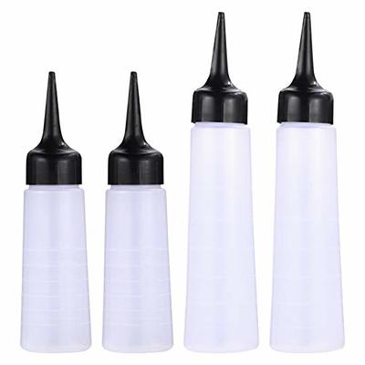  LALAFINA 4pcs hair dye bottle scalp applicator scalp comb beard  dye squeeze empty plastic bottle hair coloring dyeing bottle hair oiling  bottles root comb applicator bottles root bottle : Beauty 