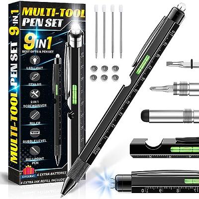 VEITORLD Multi-tool Pen Set 10 in 1, Christmas Ideas Gifts for Dad Men  Husband, Stocking Stuffers for Men, Ballpoint Pen Birthday Gifts for Father  Grandpa Boyfriend, Anniversary Unique Gifts for Him 