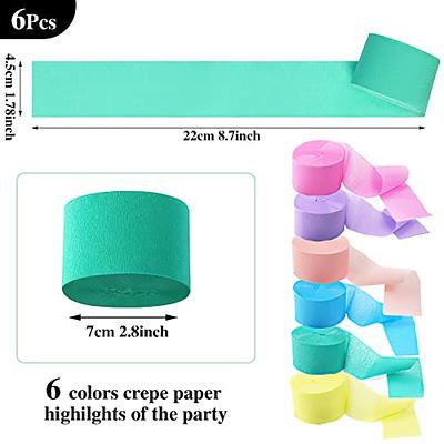 Crepe Paper Streamers Pastel Colors Party Streamers Birthday