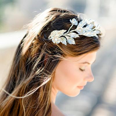 Little Blossom Bridal Crown, Wedding Headband, hair piece, circlet