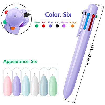 28 Pack Multicolor Ballpoint Pens 0.5mm 6-in-1, Fun Pens For Kids Party  Favors, Back To School, Retractable Ballpoint