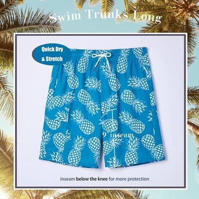 BRISIRA Mens Swim Trunks Swim Shorts Quick Dry 5 inch Inseam Beach Shorts  with Compression Liner and Zipper Pocket Black