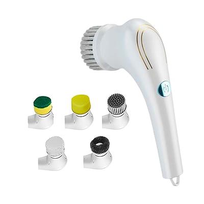 5 In1 Electric Handheld Spin Scrubber Brush Cordless Cleaning Rotating  Kitchen