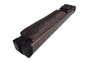 Champion Brown bag Leather 4x8 Pool Cue Case Hold 4 Butts 8 Shafts