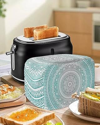  Doojoayie Color Flowers 2-Slice Toaster Cover for