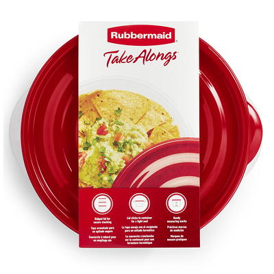 Rubbermaid TakeAlongs 6.2 Cup Serving Bowl Food Storage Containers, Set of  3, Red - Yahoo Shopping