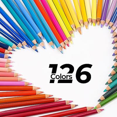 H & B 50 Pastel Colored Pencils Set - Macaron Colors for Adult Coloring -  Professional Oil-Based Art and Drawing Pencils for Sketching, Shading, and