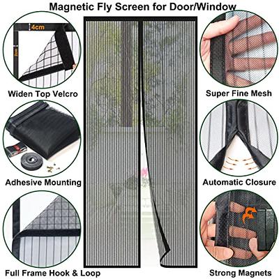 Magnetic Tape Self Adhesive, Magnet Pairs for Mosquito Net Fly Screen Door  Catch